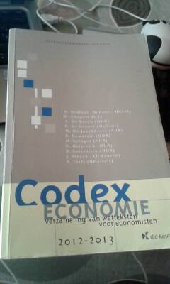 Codex Economie 2012-2013 interuniversitaire uitgave