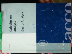 Calculus en Analyse: Deel 2: Analyse