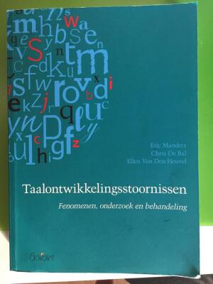Taalontwikkelingsstoornissen: fenomenen, onderzoek en behandeling