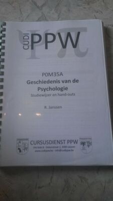 Geschiedenis van de Psychologie - Studiewijzer en hand-outs