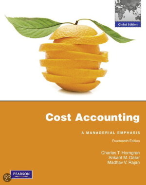 Cost accounting: a managerial emphasis