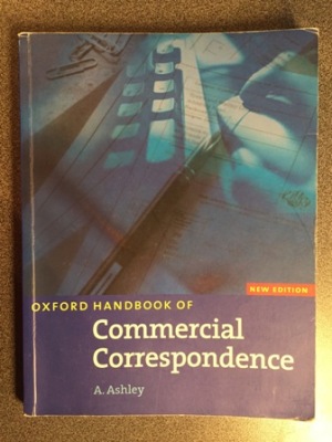 Oxford Handbook Commercial Correspondence