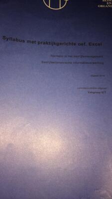 Syllabus met Praktijkgerichte oef. Excel