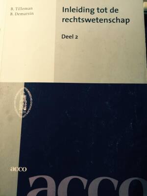 inleiding tot de rechtswetenschap, deel 2