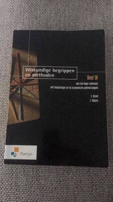 Wiskundige begrippen en methoden Deel 1A