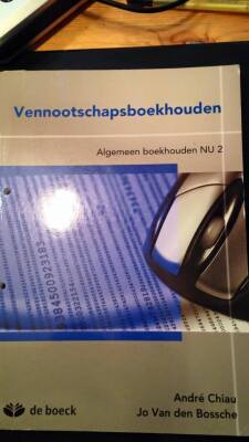 Vennootschapsboekhouden - Algemeen Boekhouden NU 2
