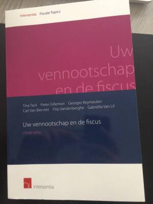 Uw vennootschap en de fiscus