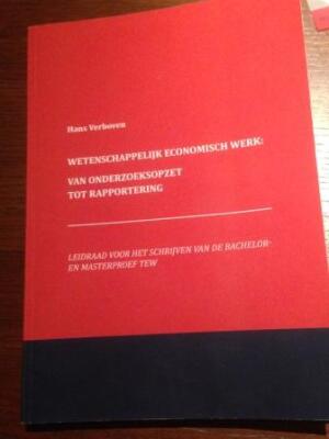 Wetenschappelijk Economisch Werk (laatste editie (2014)