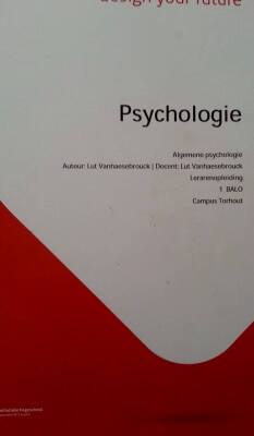 Psychologie: algemene psychologie