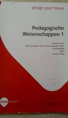 Pedagogische Wetenschappen 1 - Didactiek: deel 2