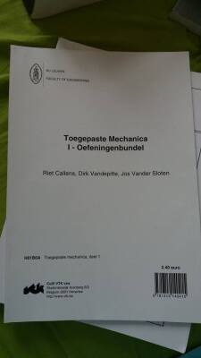 Toegepaste Mechanica I - oefeningenbundel