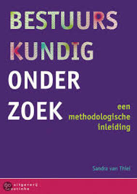 Bestuurskundig onderzoek: een methodologische inleiding