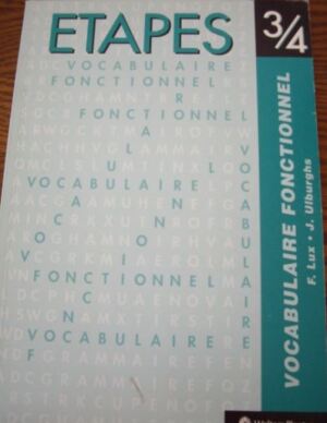 Etapes 3/4 Vocabulaire Fonctionnel
