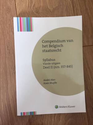 Compendium Belgisch Staatsrecht - Deel 2