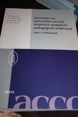 Methoden en technieken van het empirisch-analytisch pedagogisch onderzoek