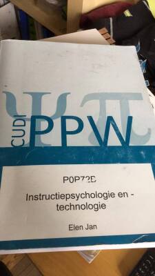Instructiepsychologie en -technologie (P0P72B)