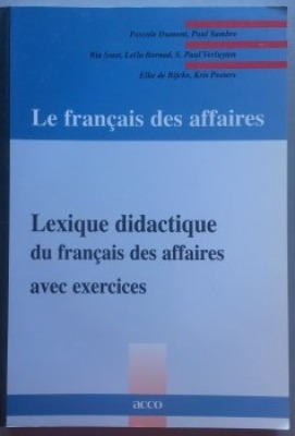 Lexique didactique du français des affaires avec exercices