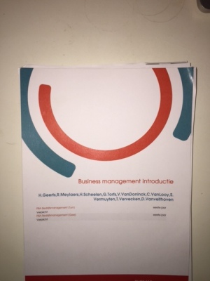 Business management introductie