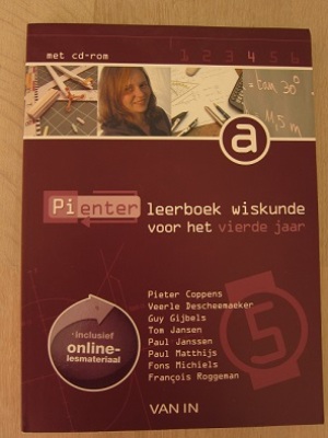 Pienter leerboek wiskunde voor het vierde jaar, deel A inclusief CD-rom en licentie voor online lesmateriaal