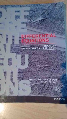 Differential Equations: Chapters from Kohler and Johnson
