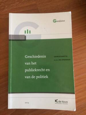 Geschiedenis van het publiekrecht en van de politiek (Editie 2014)