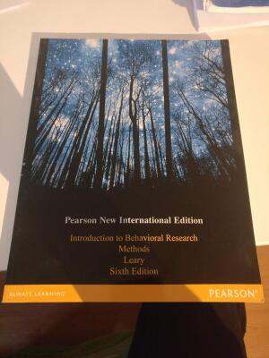 Introduction to Behavioral Research Methods Sixth Edition