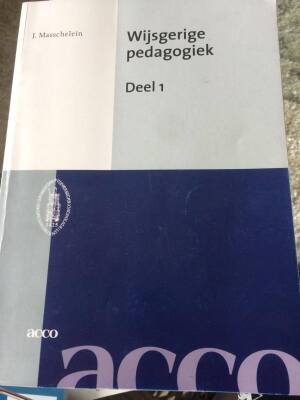 Wijsgerige pedagogiek Deel 1 (reader)