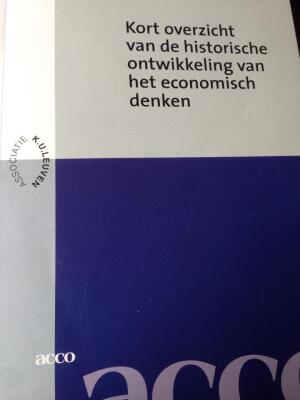 Kort overzicht van de historische ontwikkeling van het economisch denken