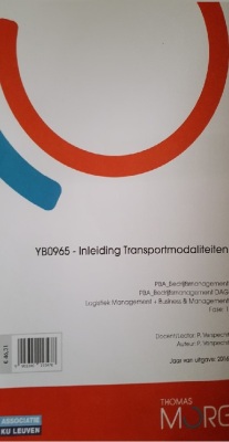 Inleiding Transportmodaliteiten