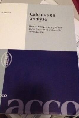 Calculus en analyse deel 2