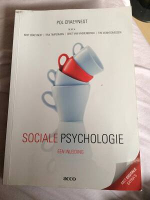 Sociale Psychologie: een inleiding