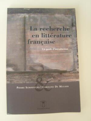 La recherche en littérature française