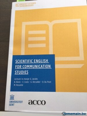 Scientific English for Communication Studies