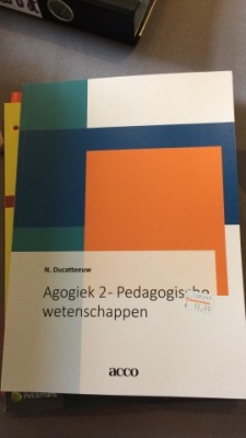 Agogiek 2 - Pedagogische wetenschappen
