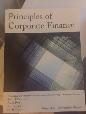 Principles of Corporate Finance (custom edition)