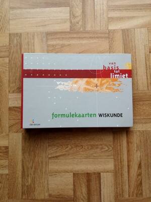 Van basis tot limiet formulekaarten wiskunde (1ste en 2de graad)