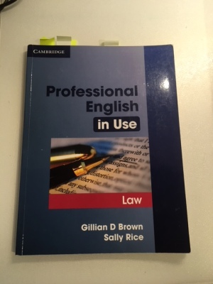 Professional English in Use: Law
