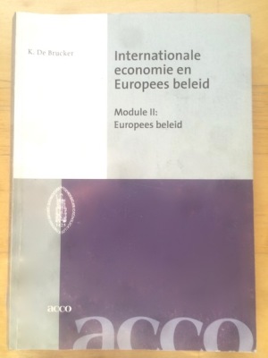 Internationale economie en Europees beleid