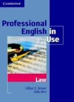 Professional English in Use: Law