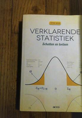 Verklarende statistiek. Schatten en toetsen