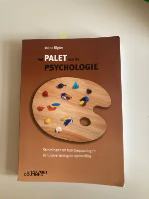 Het palet van de psychologie. Stromingen en hun toepassingen in hulpverlening en opvoeding