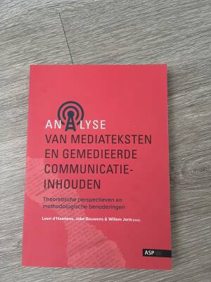 Analyse van mediateksten en gemedieerde communicatie-inhouden