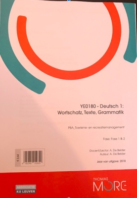 YE0180-Deutsch 1: Wortschatz, Texte, Grammatik
