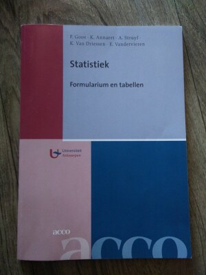 Statistiek formularium en tabellen