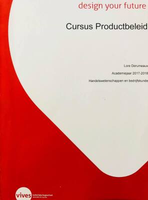 Cursus Productbeleid
