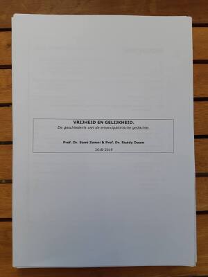 Vrijheid en gelijkheid. De geschiedenis van de emancipatorische gedachte.