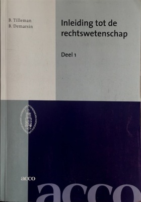 Inleiding tot de rechtswetenschap deel 1