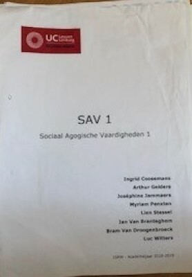 SAV 1 sociaal agogische vaardigheden 1