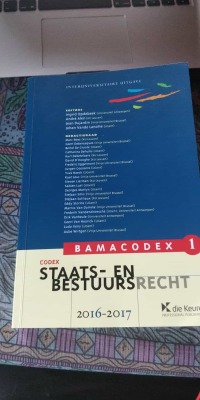 Bamacodex 1: Staats- en bestuursrecht