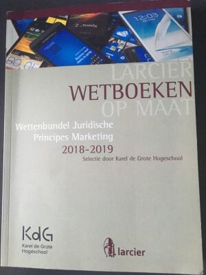 Wetbundel Juridische Aspecten Marketing